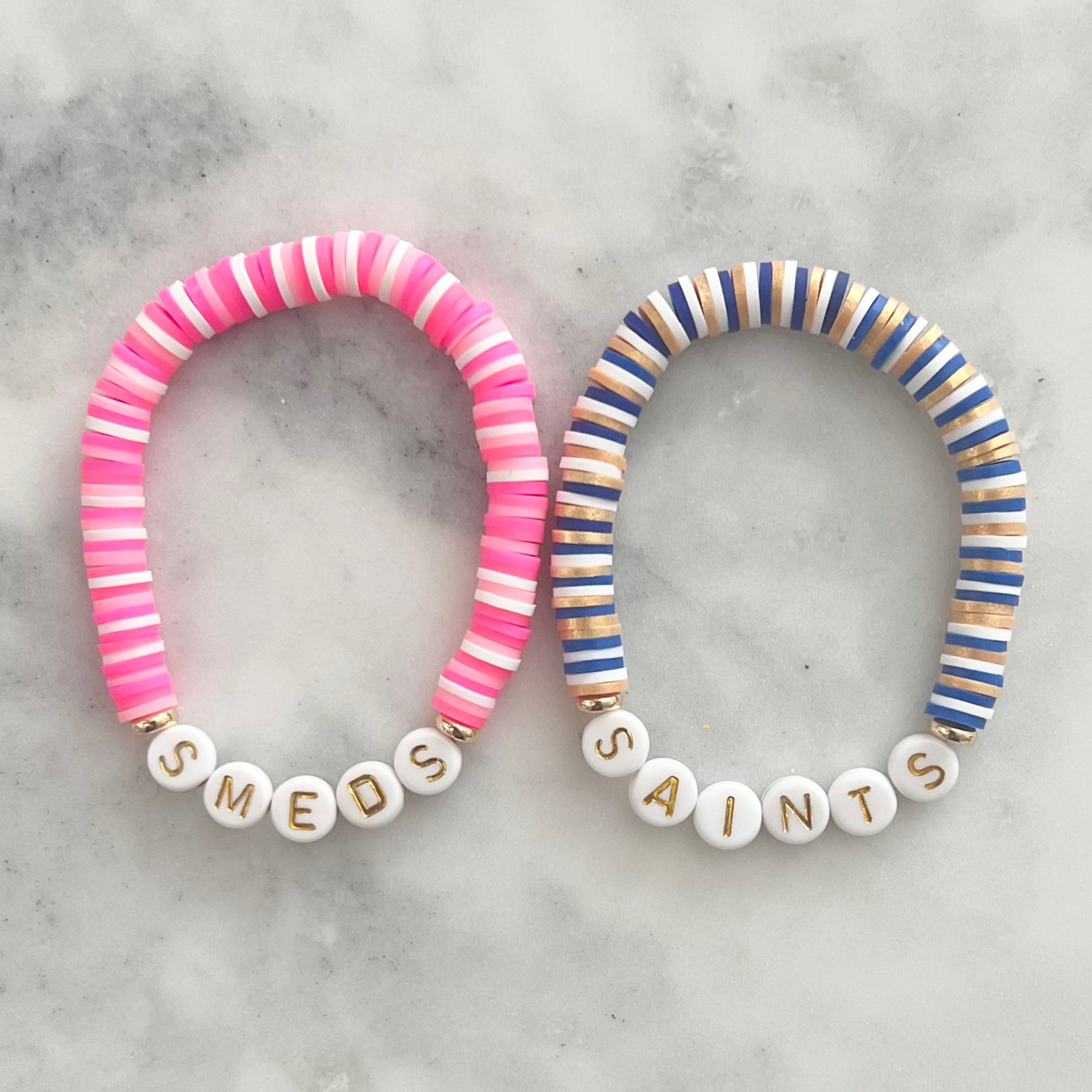 how to tie a heishi bead bracelet