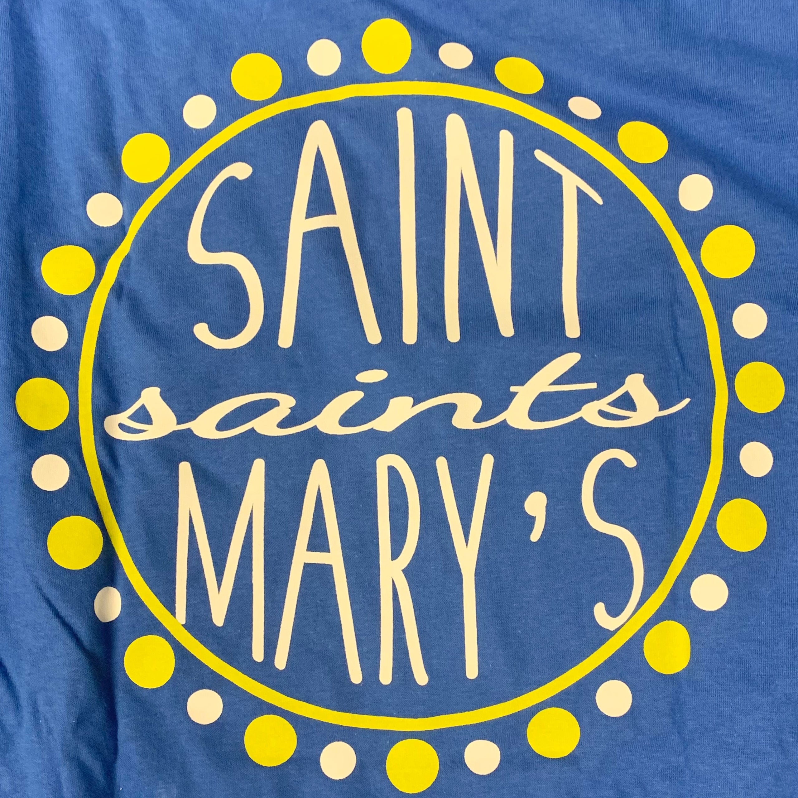 Blue saint shirts top